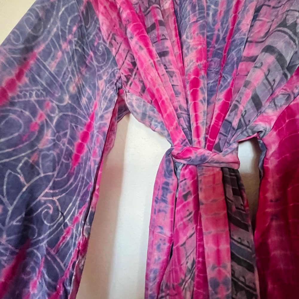 PINK AURA KIMONO & MATCHING HEADSCARF